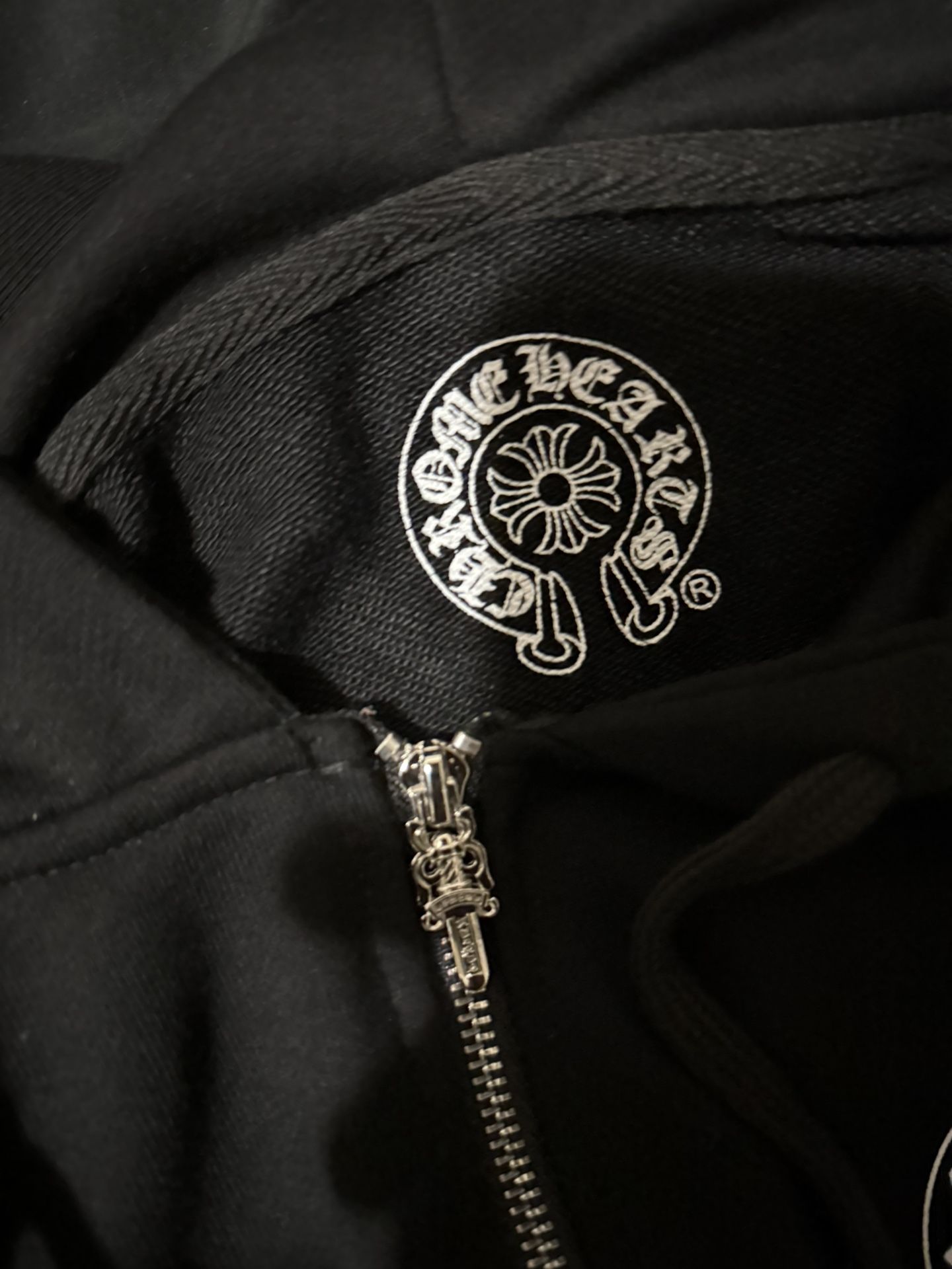 Chrome Hearts Floral Cross Sleeve Zip Up Hoodie - photo 4
