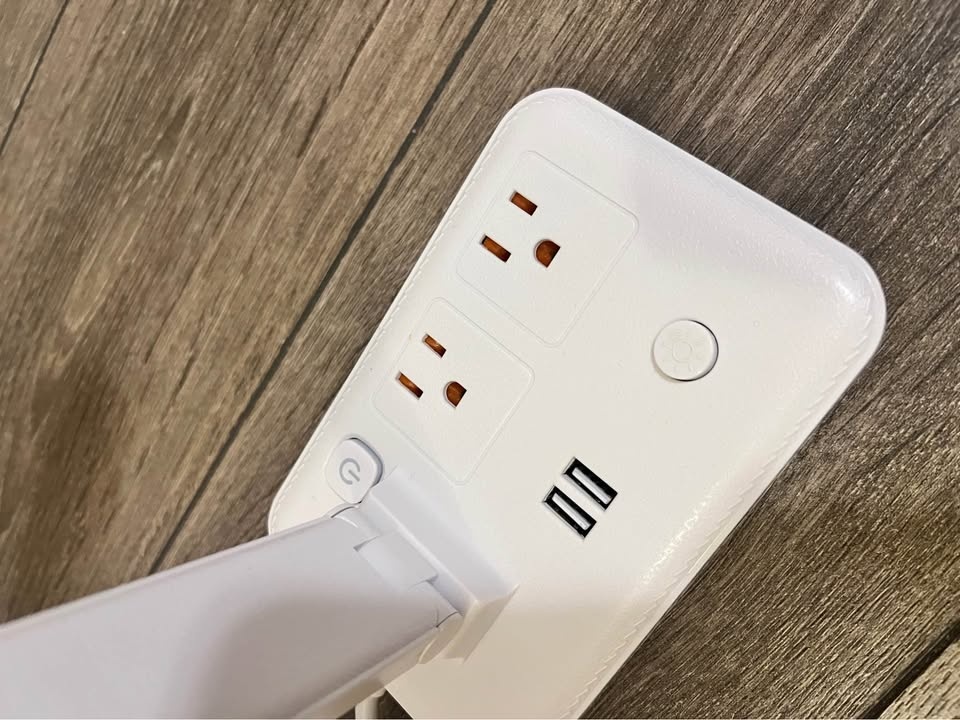 LED Desk Lamp with Power Strip & USB – Foldable | $20 - photo 2