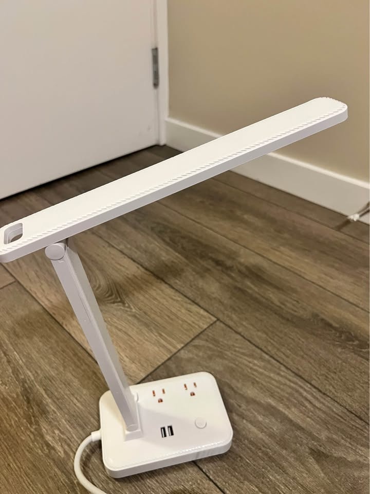 LED Desk Lamp with Power Strip & USB – Foldable | $20 - photo 4
