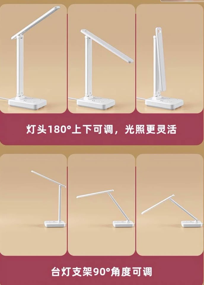 LED Desk Lamp with Power Strip & USB – Foldable | $20 - photo 5