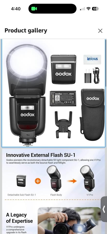 Sony Godox V1 Pro Flash