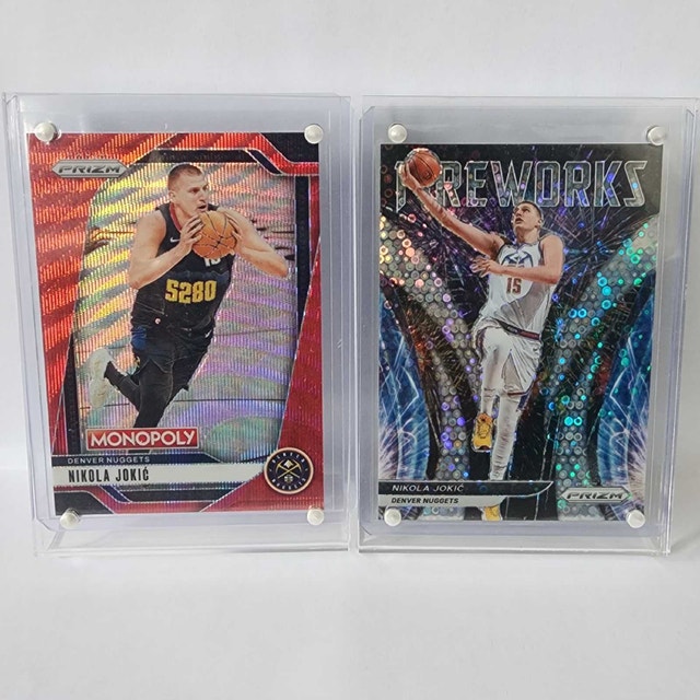 Nikola Jokic Prizm Lot 2 cards Fireworks Fast Break + Monopoly