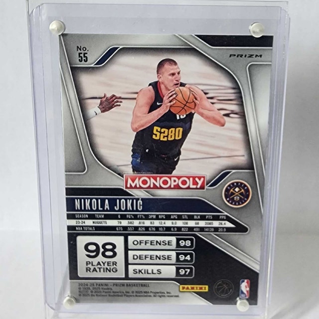 Nikola Jokic Prizm Lot 2 cards Fireworks Fast Break + Monopoly - photo 2