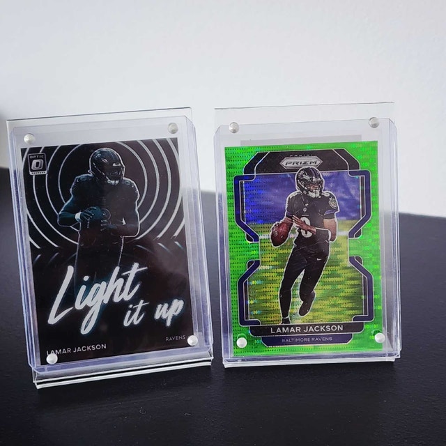 Lamar Jackson "Light It Up" + Green Prizm Holo - photo 4