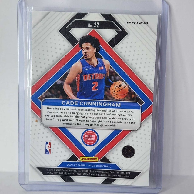 Cade Cunningham RC Lot Donruss Prizm Select Pistons Rookie - photo 4
