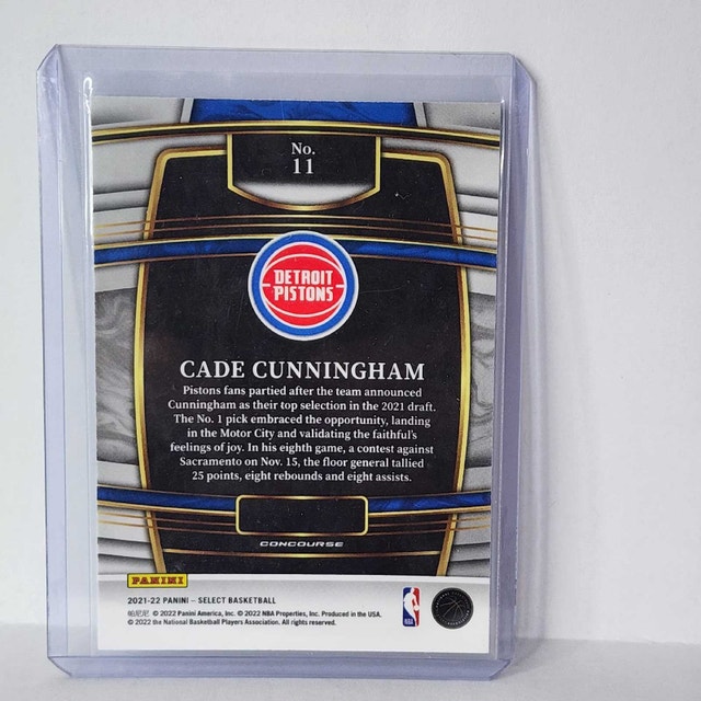 Cade Cunningham RC Lot Donruss Prizm Select Pistons Rookie - photo 5