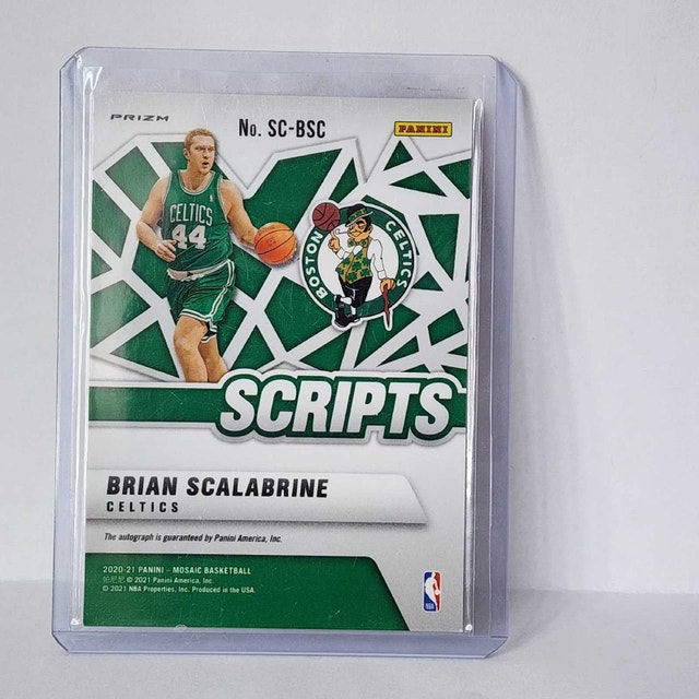 Brian Scalabrine 2020-21 Panini Mosaic Scripts Autograph #SC-BSC - photo 2