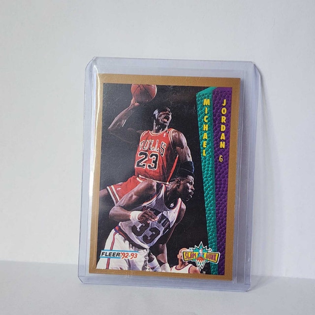 Michael Jordan 1992-93 Fleer Slam Dunk #273 Chicago Bulls NBA