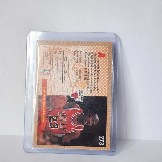 Michael Jordan 1992-93 Fleer Slam Dunk #273 Chicago Bulls NBA - photo 2