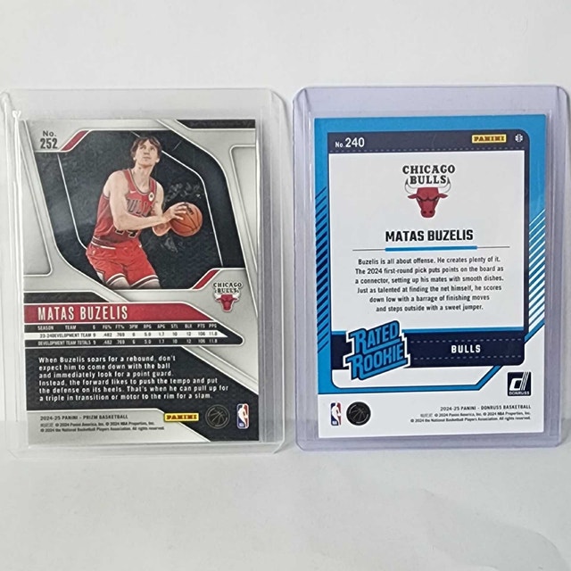 Matas Buzelis Lot (2) Bulls Prizm + Rated Rookie - photo 2