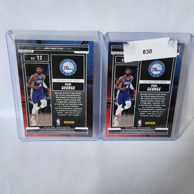Paul George Jam Masters Lot (2 cards) – 2024-25 Panini Mosaic - photo 2