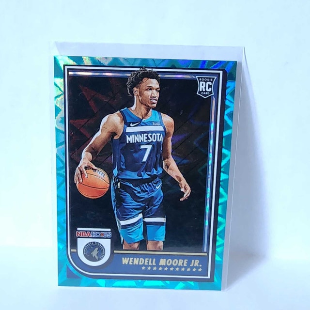 Wendell Moore Jr. RC – 2022-23 Panini Hoops Teal Explosion #274