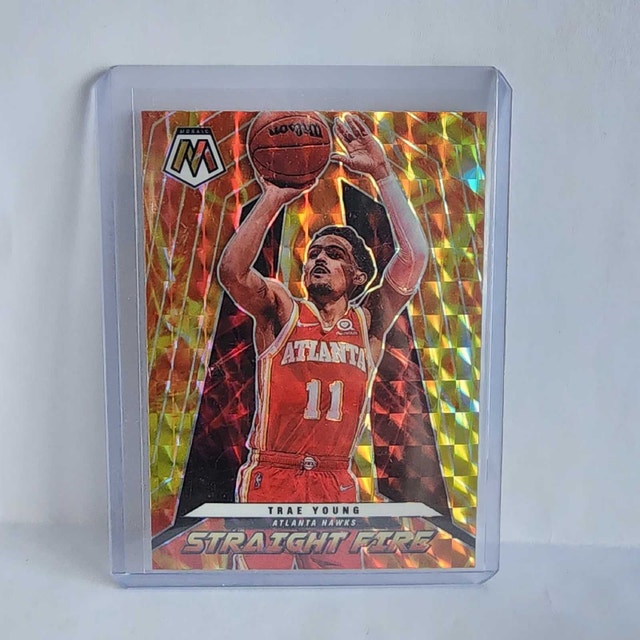 Trae Young Straight Fire – 2021-22 Panini Mosaic Insert #1