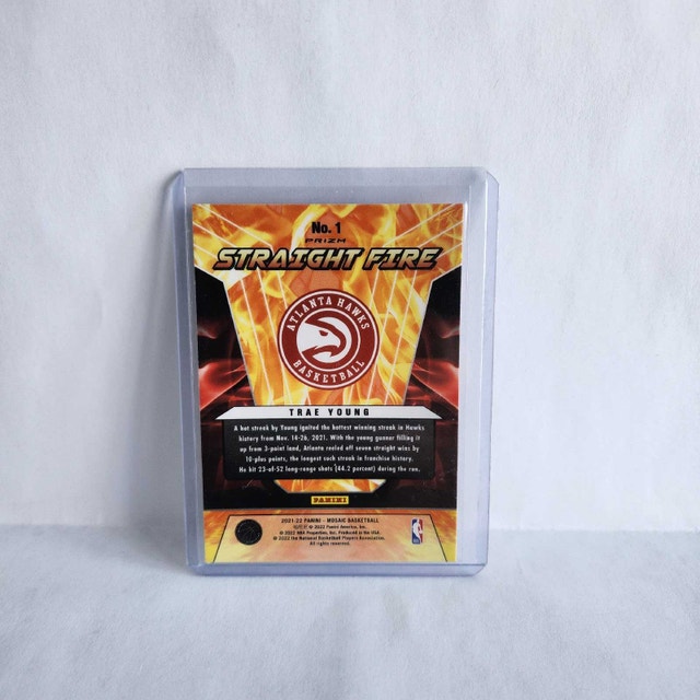 Trae Young Straight Fire – 2021-22 Panini Mosaic Insert #1 - photo 2