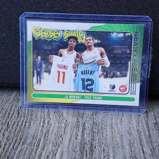 2020-21 Panini NBA Hoops Ja Morant Jersey Swap #3