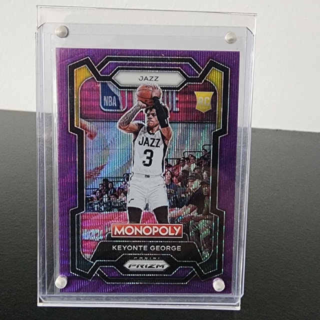 Keyonte George 2023-24 Panini Prizm Monopoly Purple Prizm RC