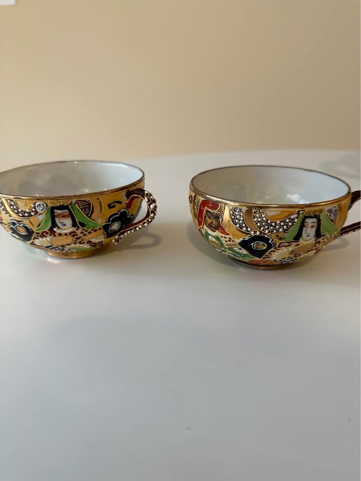 Vintage Japanese Dragonware Tea Set - Hand-Painted Moriage Porce - photo 4