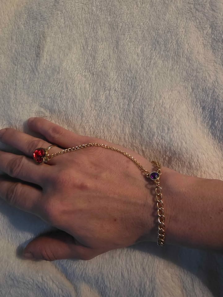 Vintage Heart Ring and Bracelet Combo - photo 2