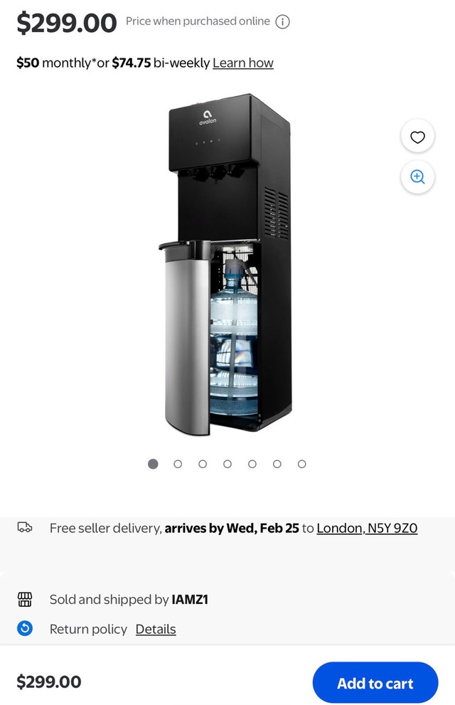 Avalon Bottom Loading Water Cooler Dispenser