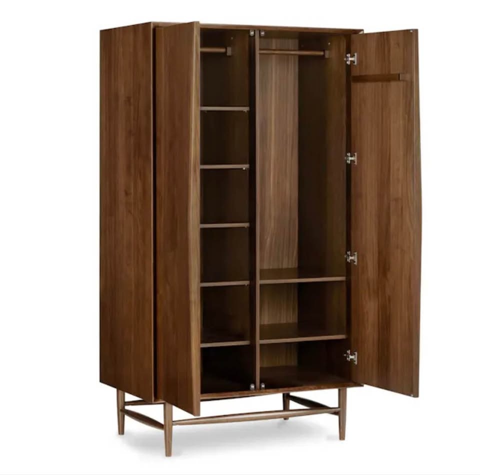 Article Lenia Armoire - Walnut Armoire, Brand New - photo 3