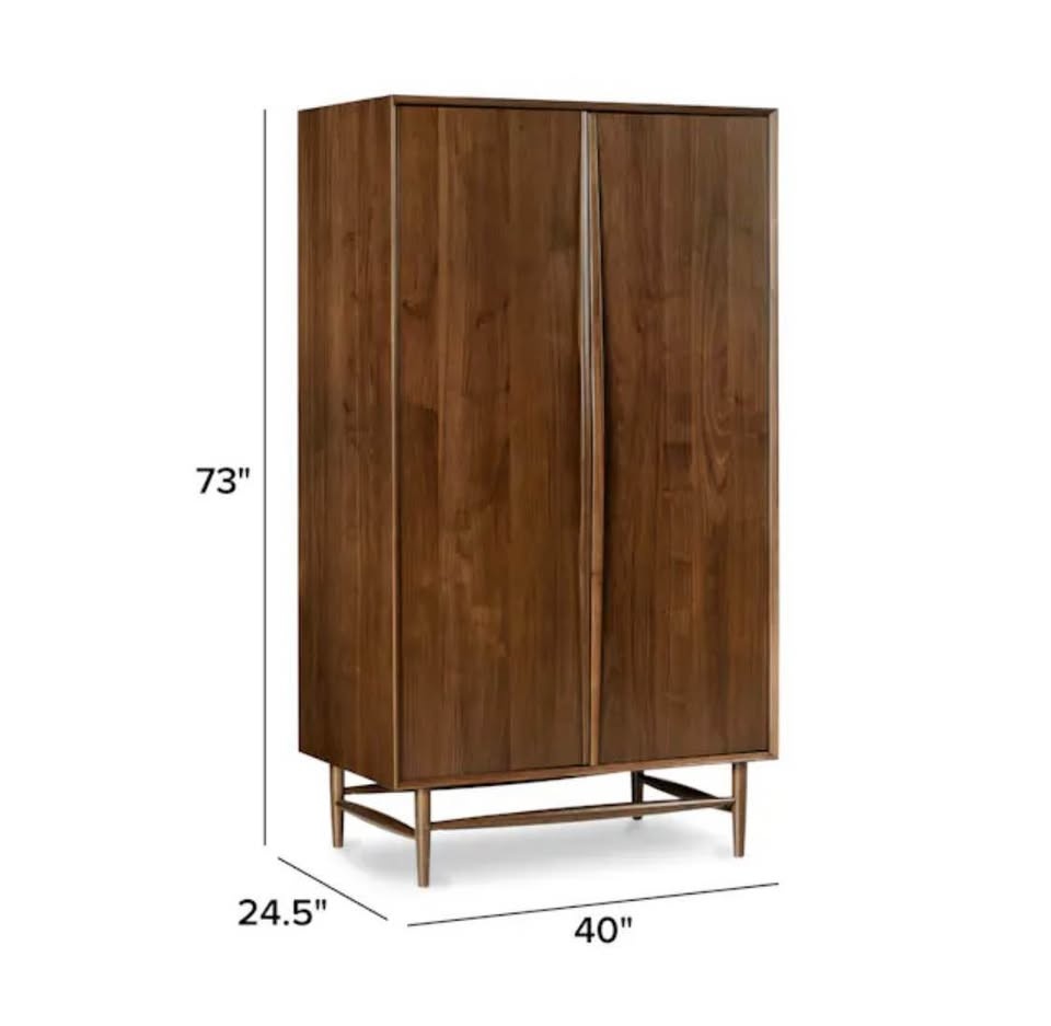 Article Lenia Armoire - Walnut Armoire, Brand New - photo 4