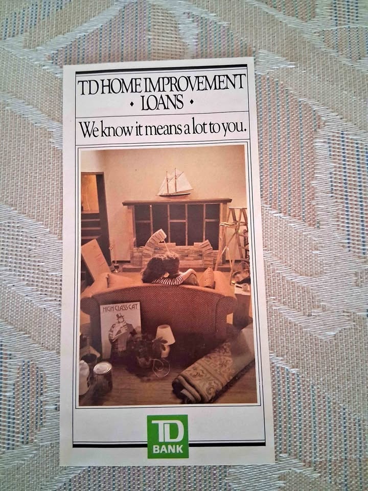 Vintage 1969 TD Home Improvement Loans Flyer