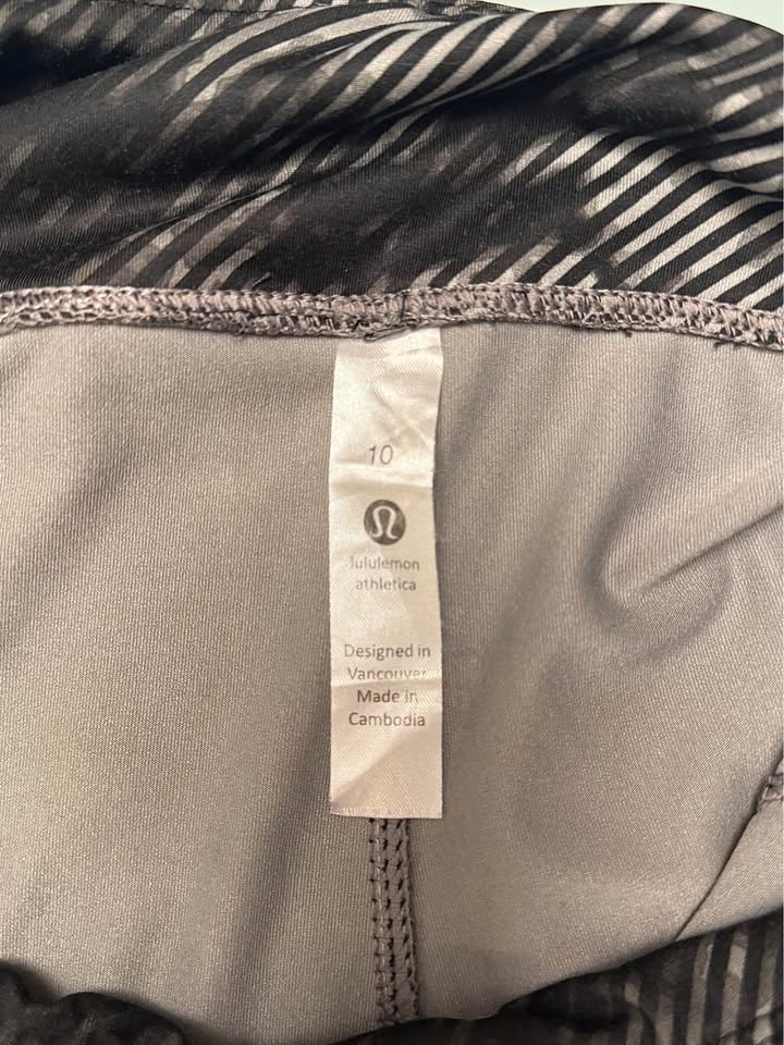 Lululemon Wunder Under High-Rise Leggings - Size 10 - Black/Whit - photo 3