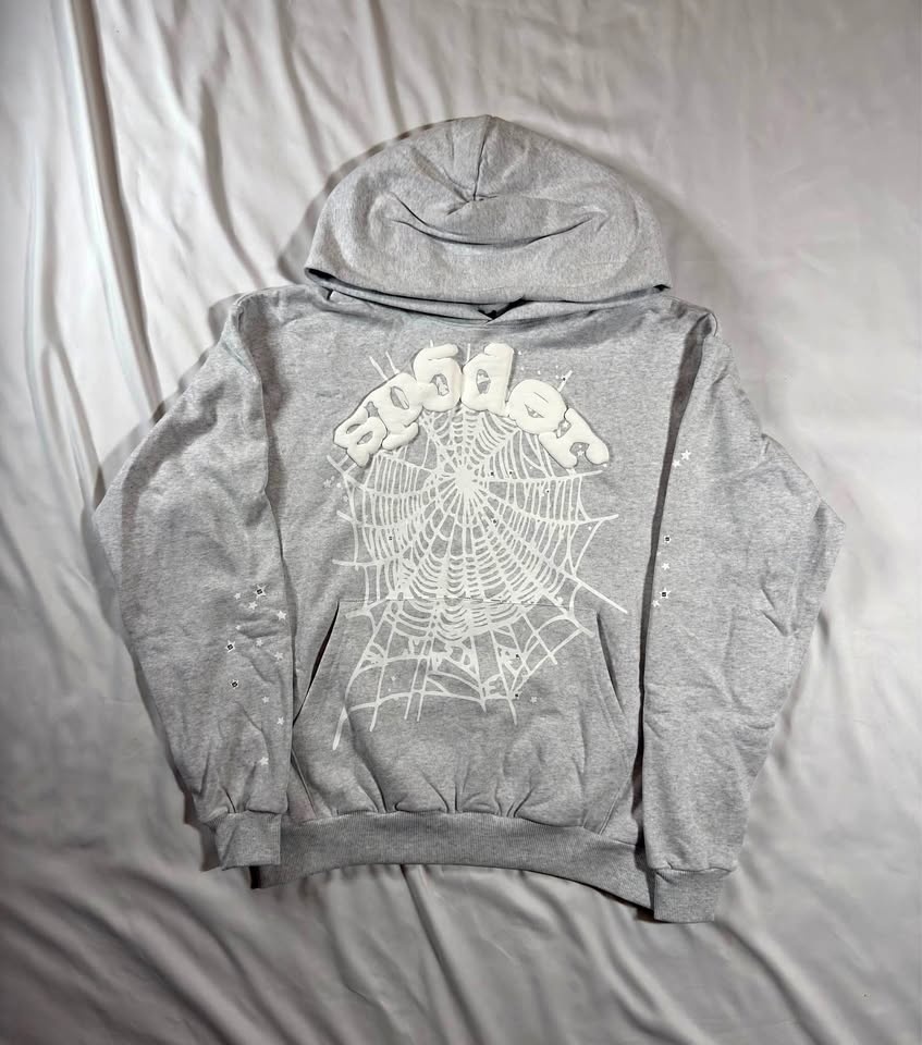 Sp5der Hoodie - Heather Grey