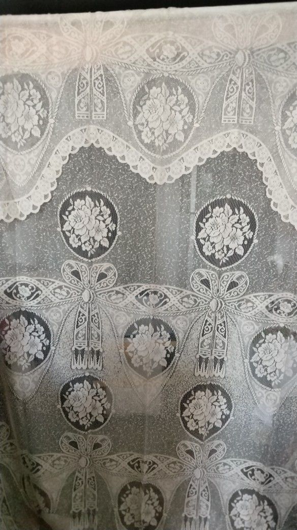 2 Panels Peach Color Curtains