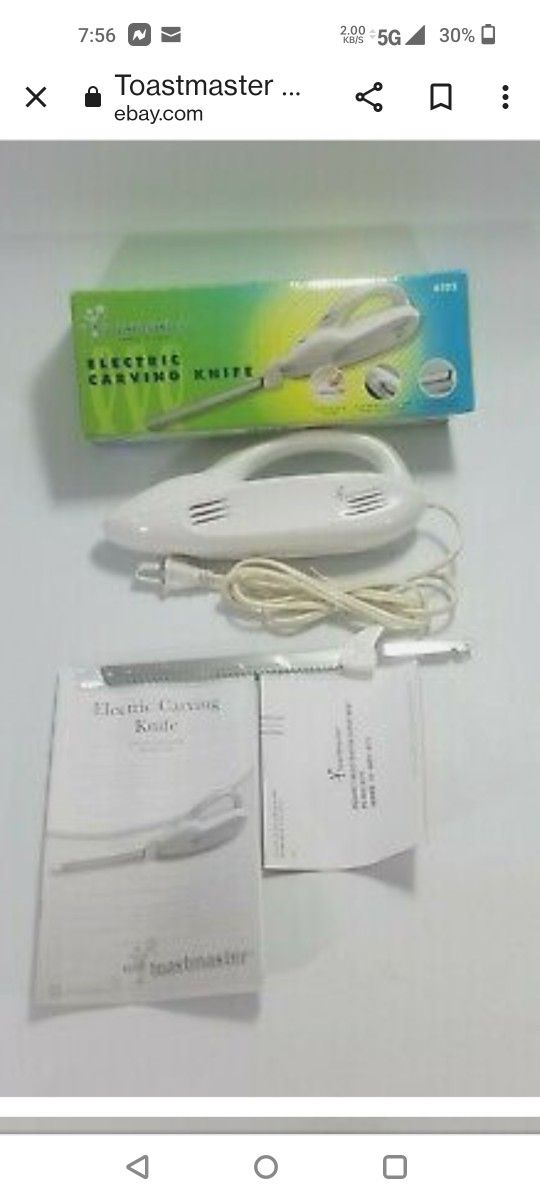 TOASTMASTER ELECTRIC CARVING KNIFE