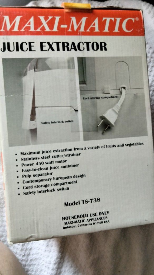 MAXI-MATIC JUICE EXTRACTOR - photo 3