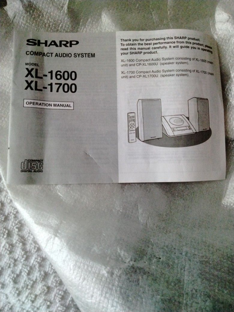 SHARP STEREO SYSTEM WITH REMOTE - photo 3
