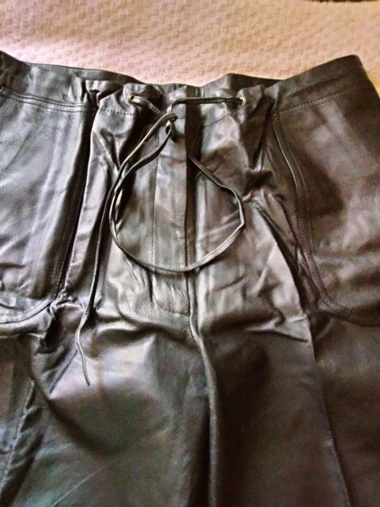 LEATHER PANTS - photo 2