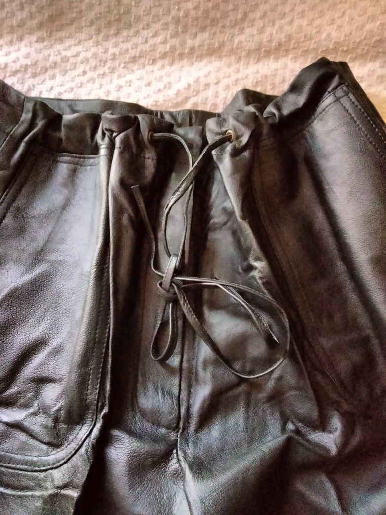 LEATHER PANTS - photo 3