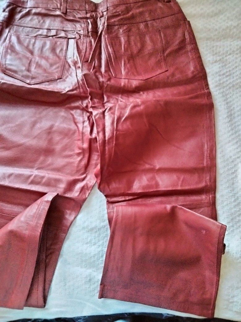 LEATHER PANTS - photo 2