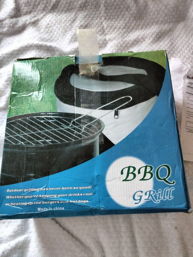 Portable BBQ Grill with Cooler Carrying Case