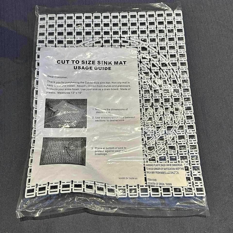Brand New Cut to Size Sink Mats - 2 Pack