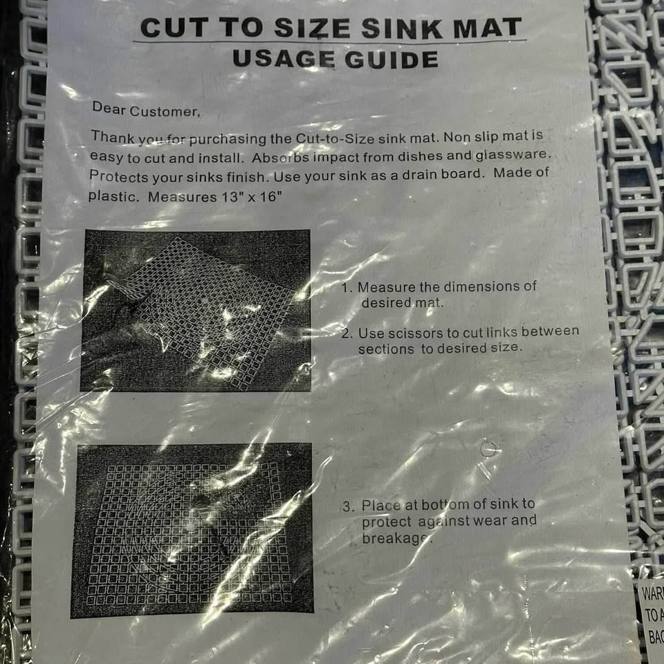 Brand New Cut to Size Sink Mats - 2 Pack - photo 2