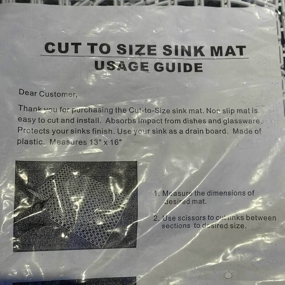 Brand New Cut to Size Sink Mats - 2 Pack - photo 3