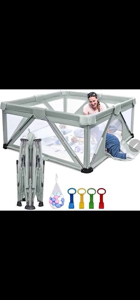 Heyo.Ja Large Foldable Baby Playpen