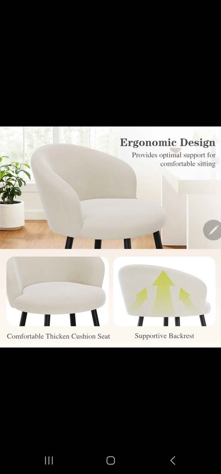 Padded Counter Stool with Metal Frame (Set of 2) - photo 2
