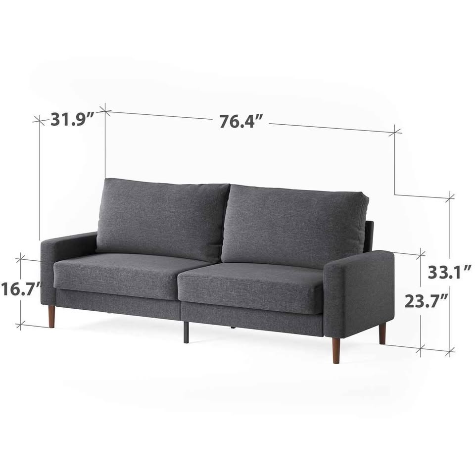 Brinnlee 76.7" Modern Upholstered Sofa - photo 4