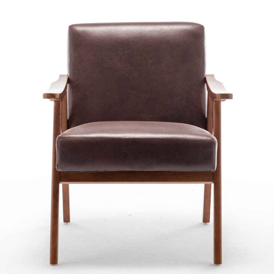 Jantavis 23" Wide Solid Wood Frame Upholstered Mid Century Armch - photo 3