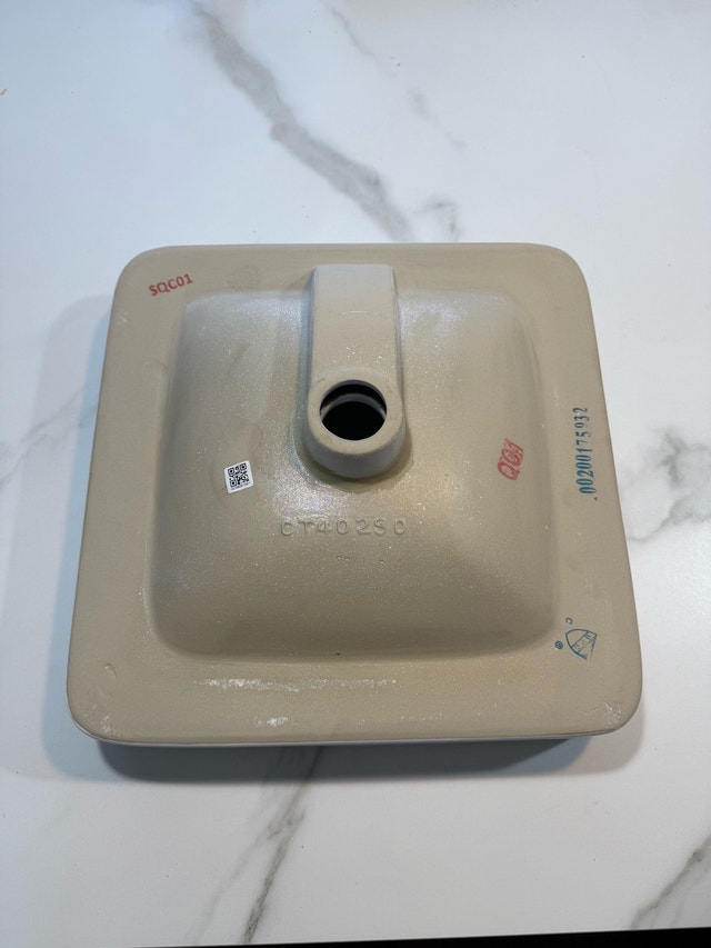 Kraus Elavo Square Semi-Recessed Bathroom Sink - White (KCR-281) - photo 3