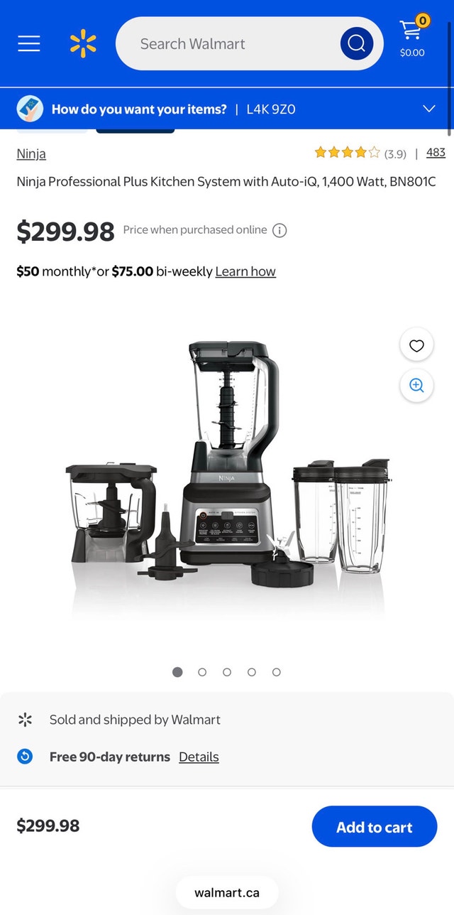 Ninja Professional Plus Kitchen System 1400W – BN801C (Canadian)