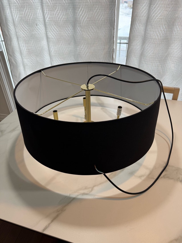 Presidio 5-Light Gold & Black Chandelier - photo 2