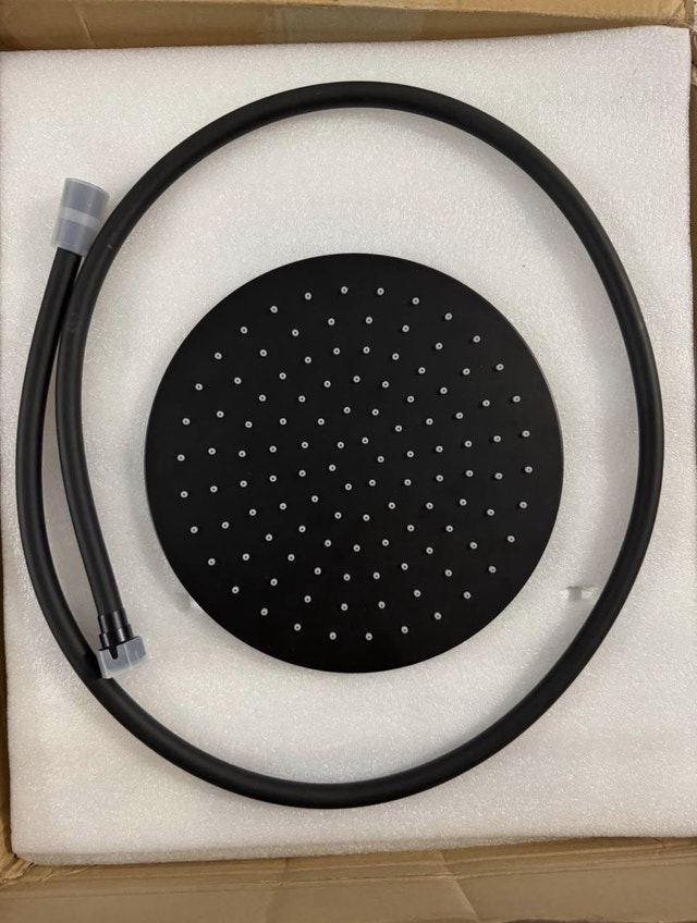 Matte Black 10” Dual-Head Waterfall Shower System - photo 5