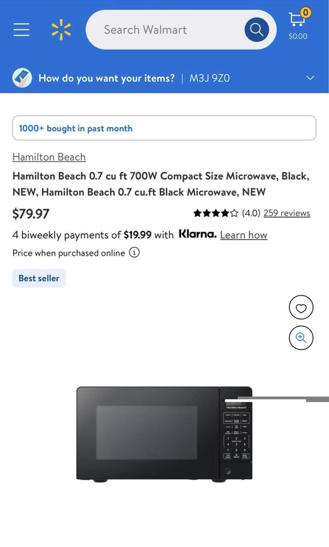 Hamilton Beach 0.7 cu. ft. 700W Compact Microwave - White - photo 2