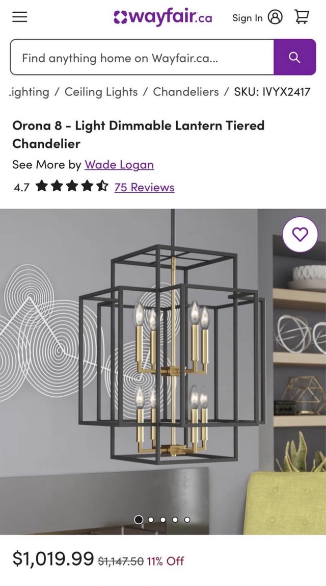Orona 8-Light Dimmable Lantern Tiered Chandelier