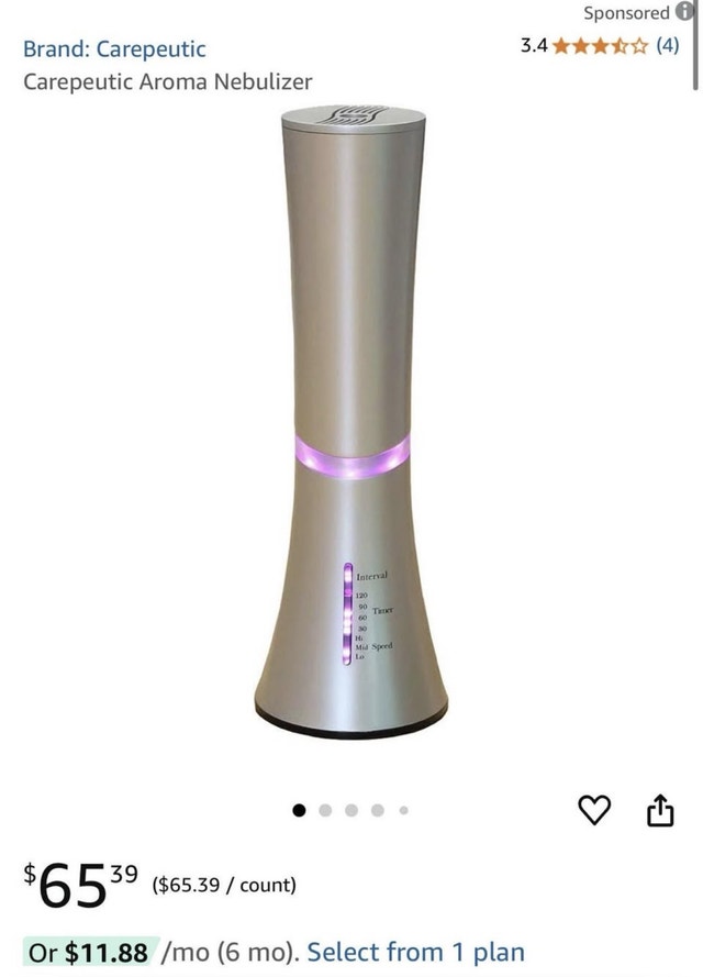 Carepeutic Aroma Nebulizer - Essential Oil Diffuser